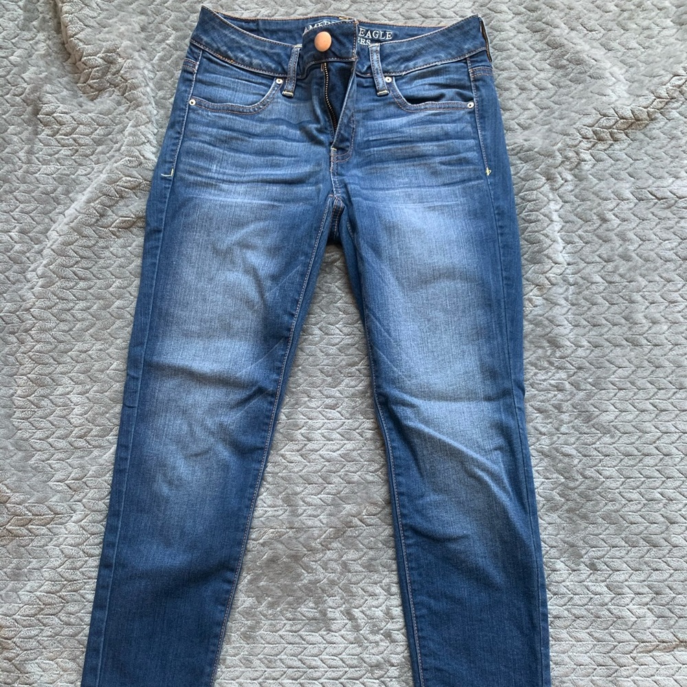 American eagle cropped skinny jeans